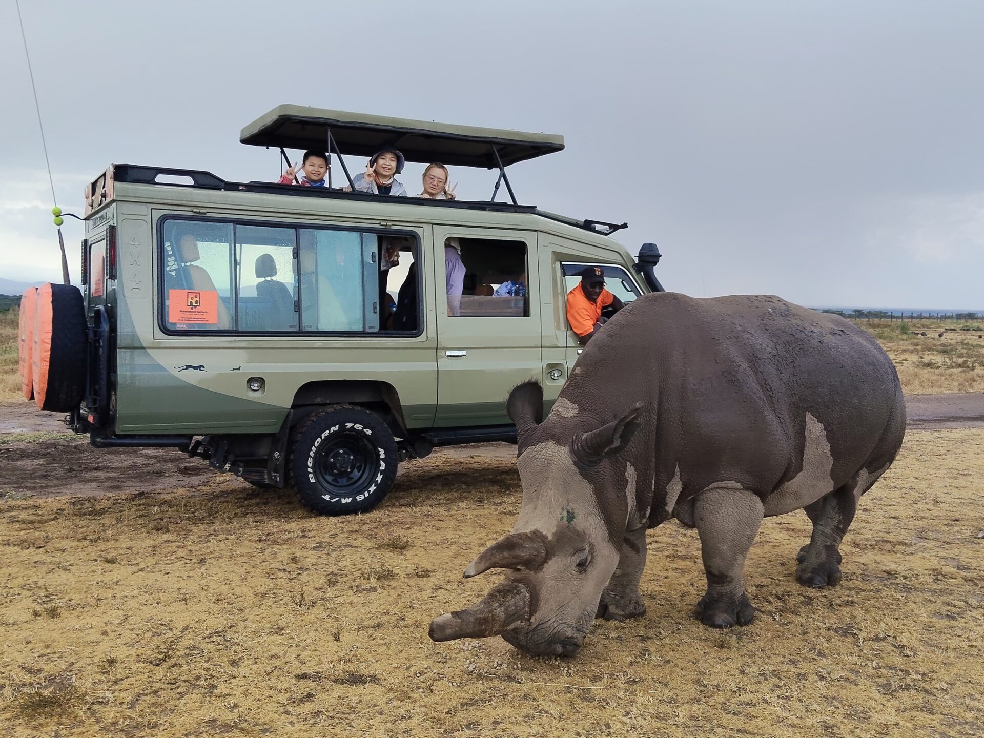 Kenya Safari 29 Tourists on safari in Ol Pejeta Conservancy