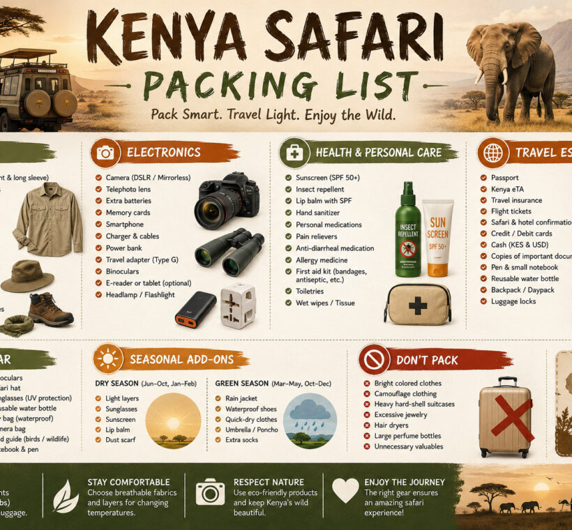 Kenya Safari Packing List: Complete Guide 1 best kenya safari packing list